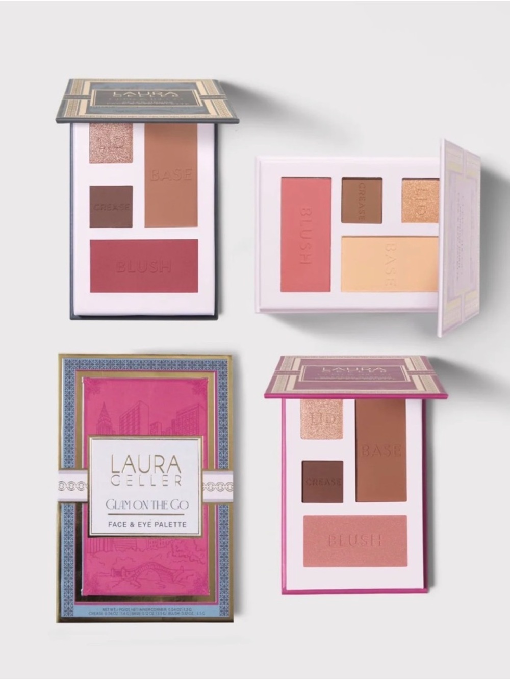 Laura Geller Glam on the Go Face + Eye Palettes (3PC)